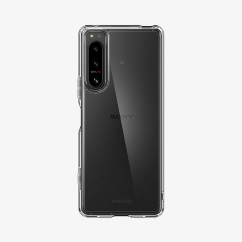 ACS03130 - Sony Xperia 10 III Case Ultra Hybrid in crystal clear showing the back